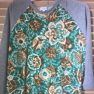 Lularoe Randy Baseball Shirt size XL